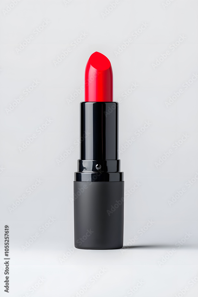Red Lipstick tube, isolated on white background Red Lipstick tube, isolated on white background