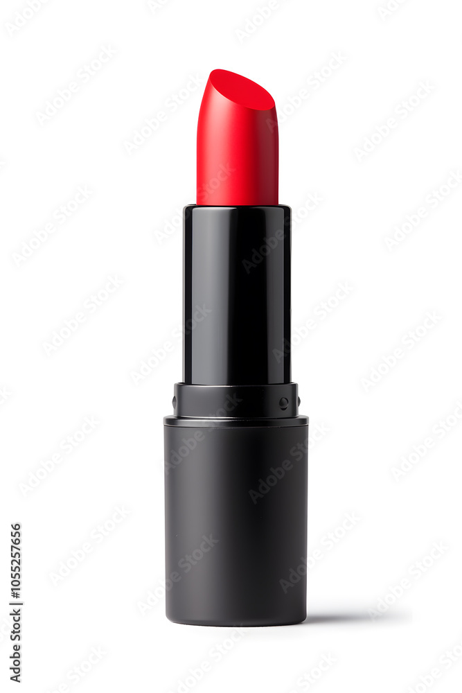 Red Lipstick tube, isolated on white background Red Lipstick tube, isolated on white background