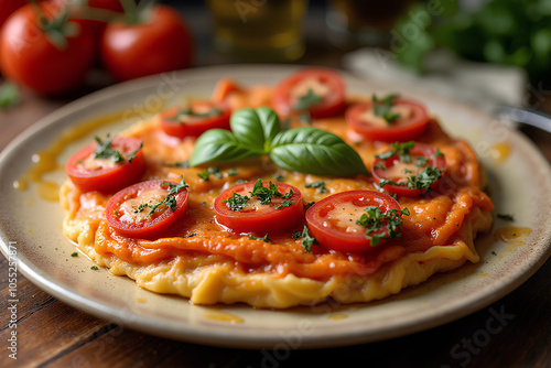 Photo of the Italian Food at the table