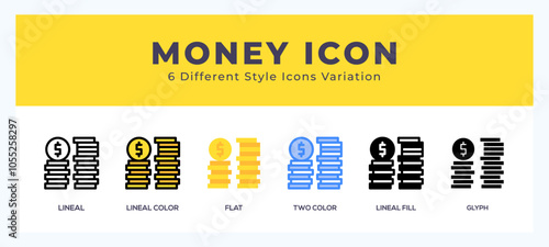 Money set of vector icon. For web. and mobile app