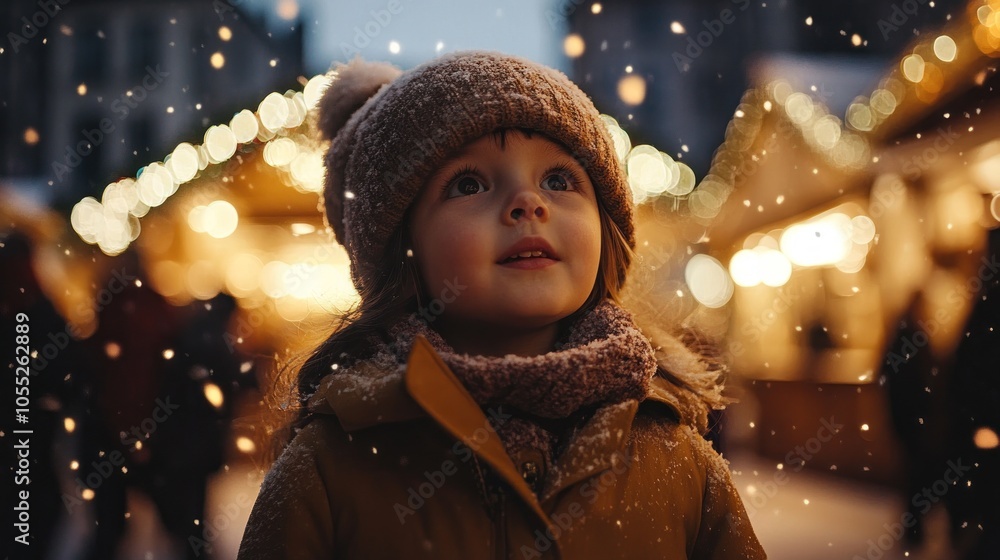 Cute little girl having fun on Christmas day Cute little girl having fun on Christmas day