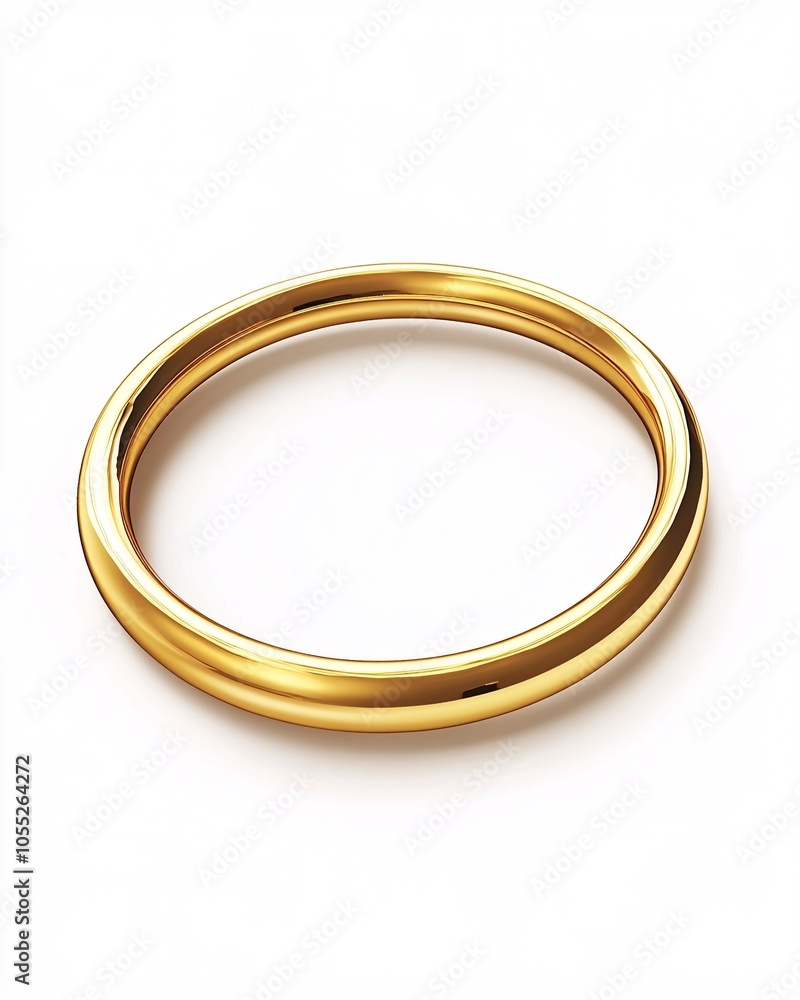 A polished gold wedding band resting elegantly on a smooth surface, showcasing its gleaming finish and timeless design A polished gold wedding band resting elegantly on a smooth surface, showcasing its gleaming finish and timeless design
