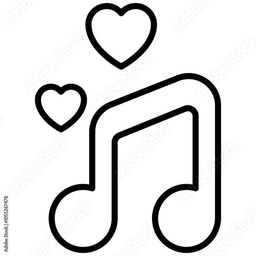 Hochzeit Note Herz Musik