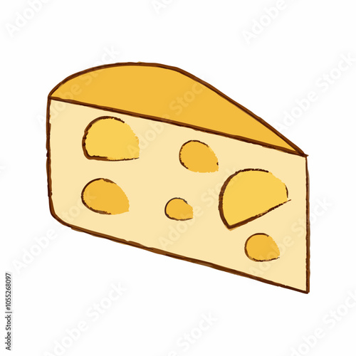 Delicious cheese dairy isolated vector Illustration (9)