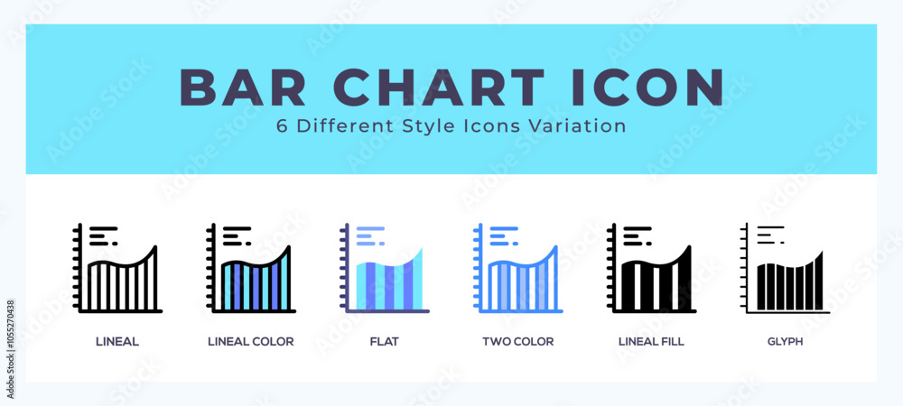 Bar chart icon for websites and apps. vector illustration Bar chart icon for websites and apps. vector illustration