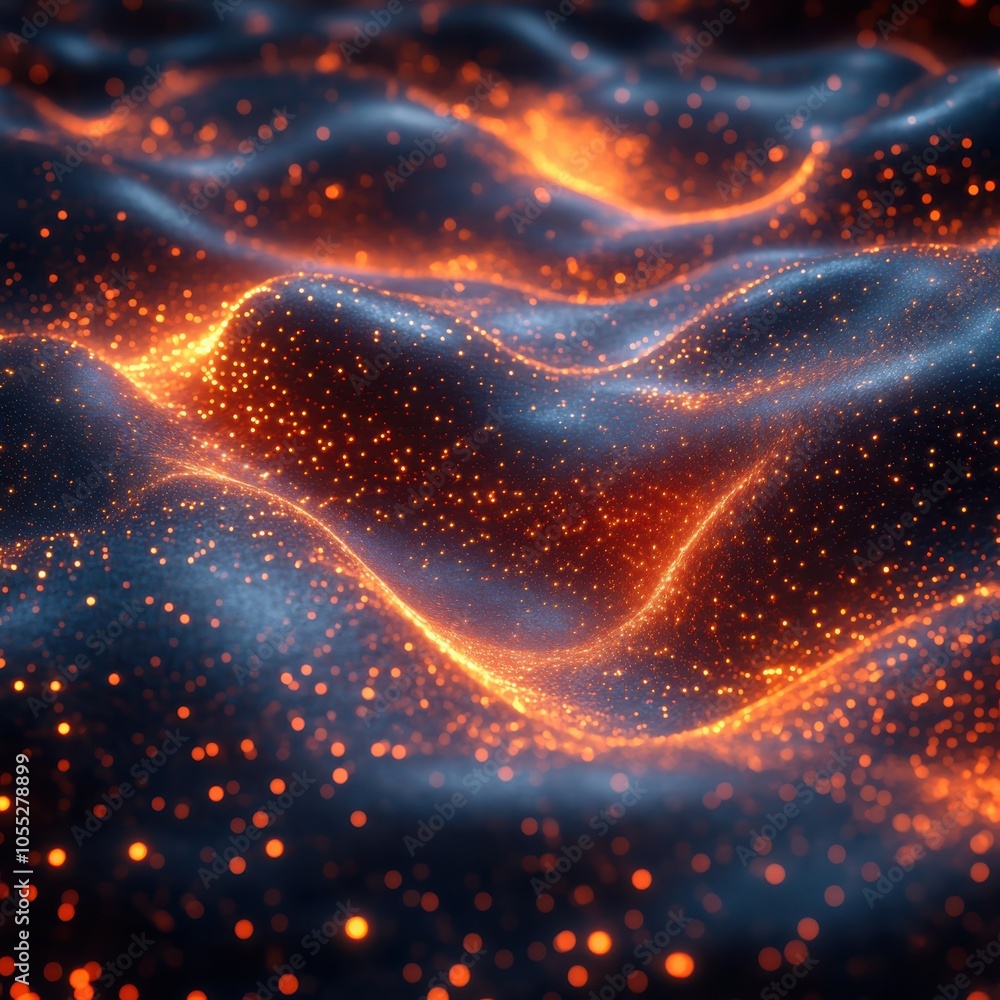Fototapeta premium Visualizing the intricacies of abstract quantum entanglement a physics perspective on interconnectedness and reality's fabric