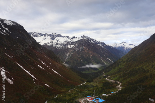 Small village Medog in Tibet, China photo