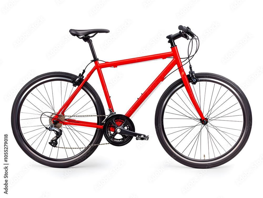 Side view racing bicycle, isolated on white background Side view racing bicycle, isolated on white background