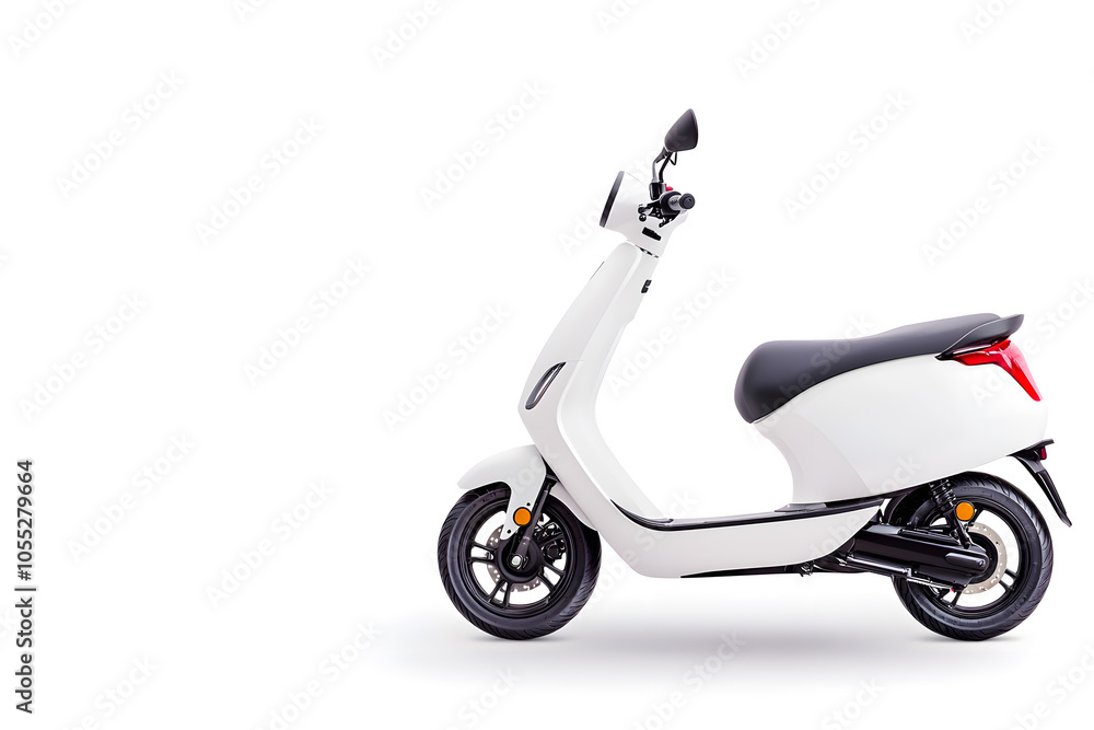 Scooter motorcycle isolated on white background Scooter motorcycle isolated on white background