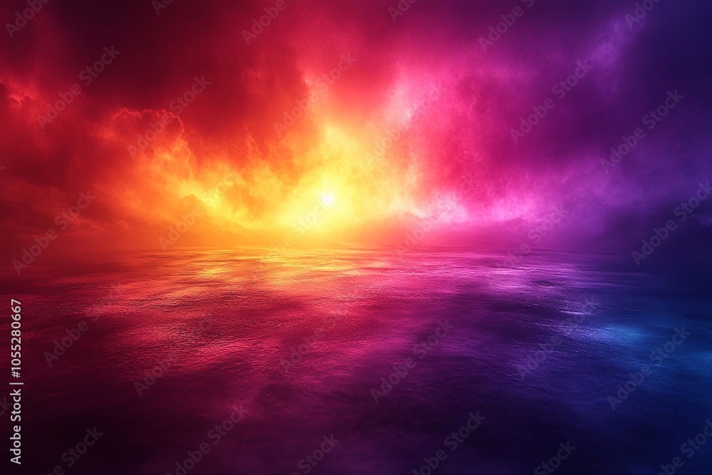 A warm red to cool purple gradient with a contrasting blank space for text in the center.
A warm red to cool purple gradient with a contrasting blank space for text in the center.