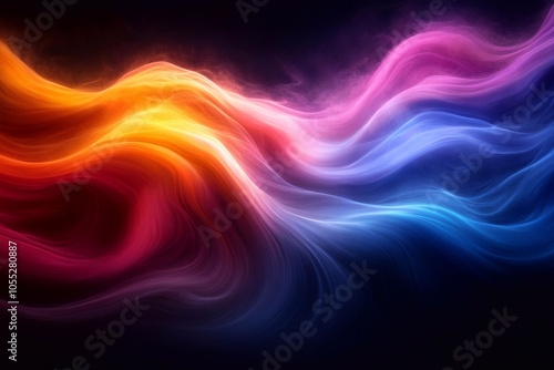 Abstract background with pastel gradients of different colors, leaving space for text below.