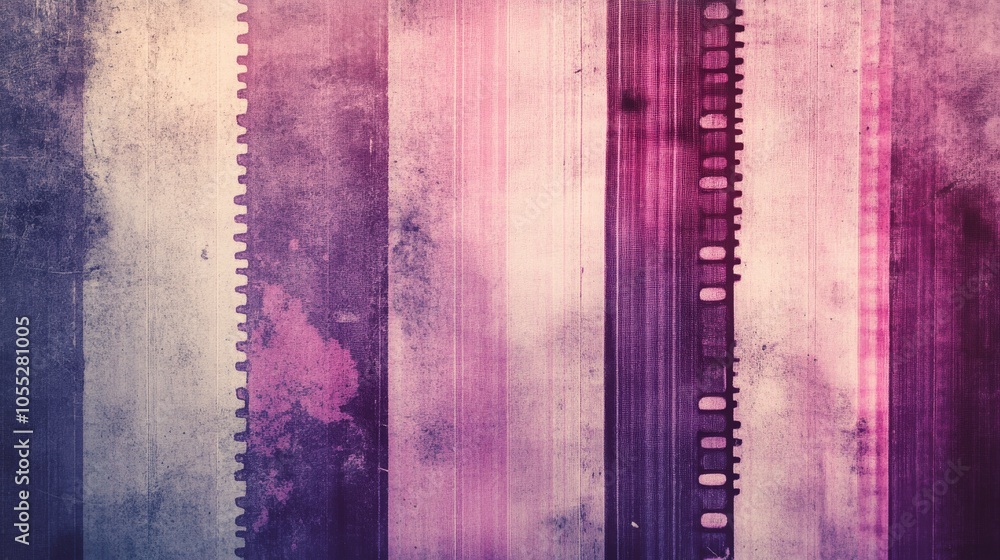 Abstract grunge film texture with light purple and pink stripes. Abstract grunge film texture with light purple and pink stripes.