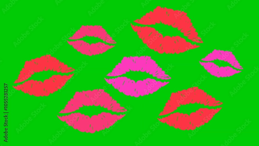 Kisses Effect On Green Screen 2 Kisses Effect On Green Screen 2