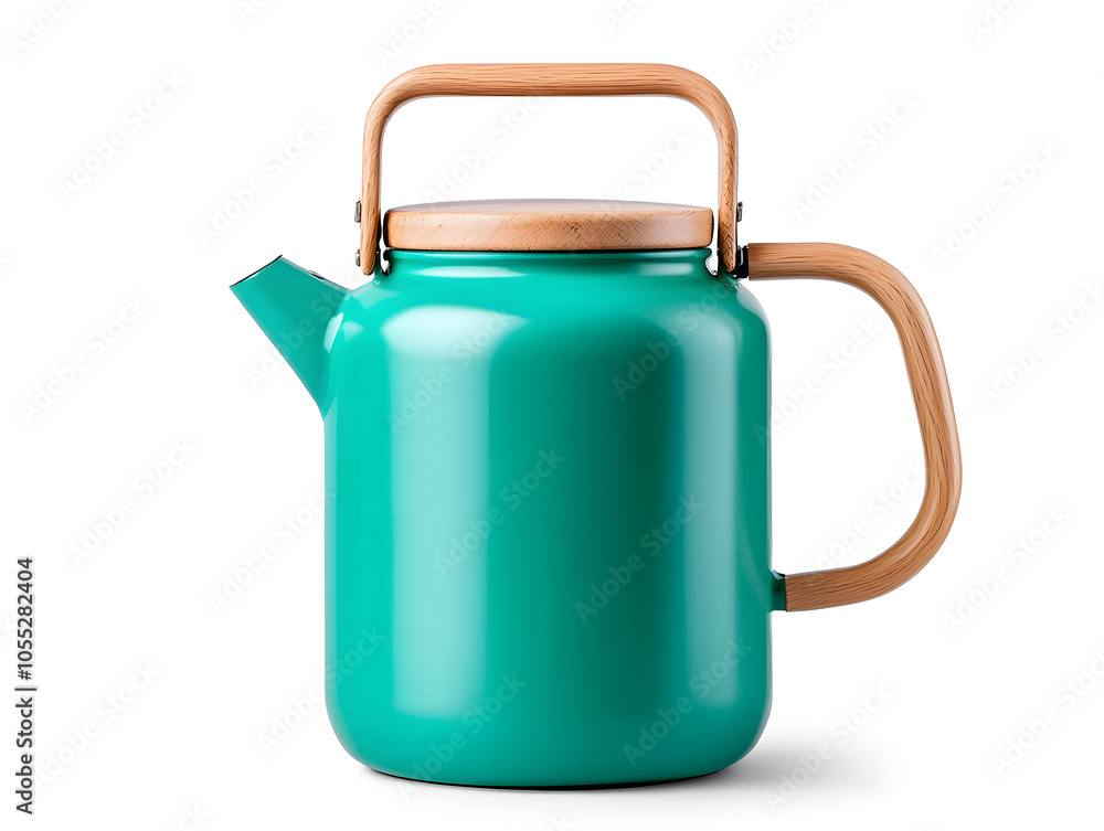 A hot water kettle isolated on a white background