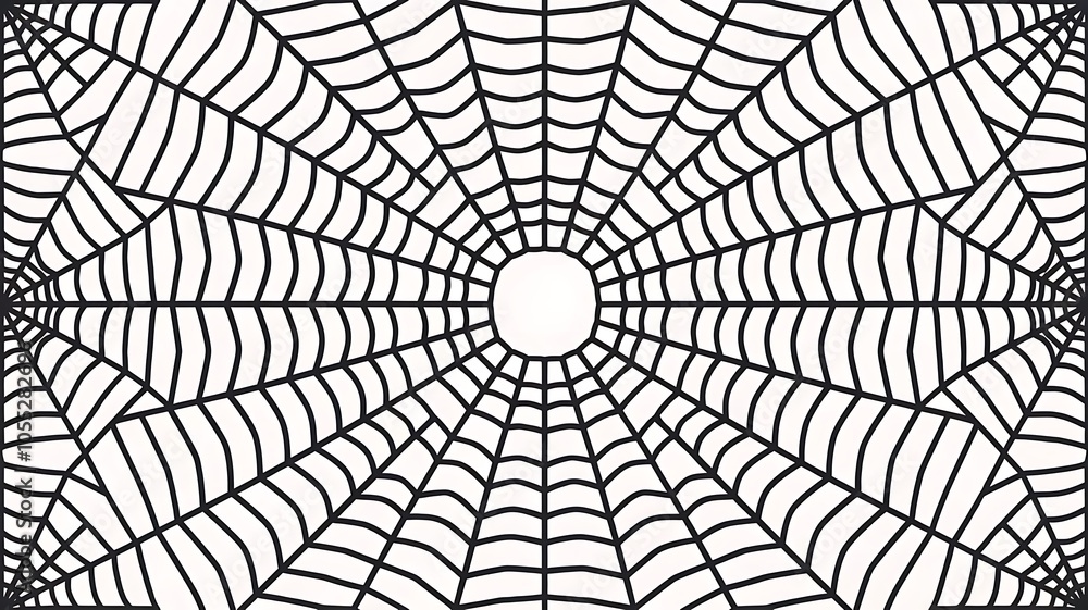 Seamless spider web. Connected black lines on white background Seamless spider web. Connected black lines on white background