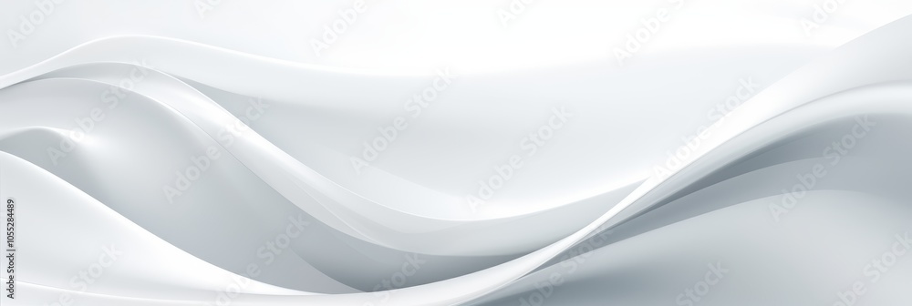 Abstract White Background with Fluid Curves Abstract White Background with Fluid Curves
