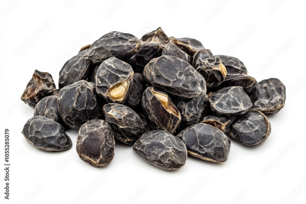 Black Turtle Beans. Pile of Dried Black Beans Heap on White Background Black Turtle Beans. Pile of Dried Black Beans Heap on White Background