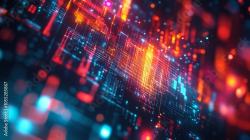 Wallpaper Mural Vibrant 3D Technology Background with Natural Light Torontodigital.ca