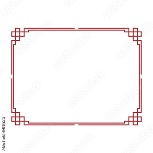 rectangle chinese border fram...