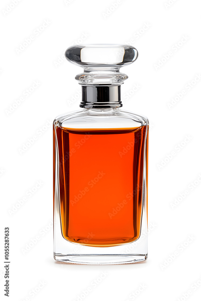 Elegant perfume bottle mockup isolated on white background Elegant perfume bottle mockup isolated on white background