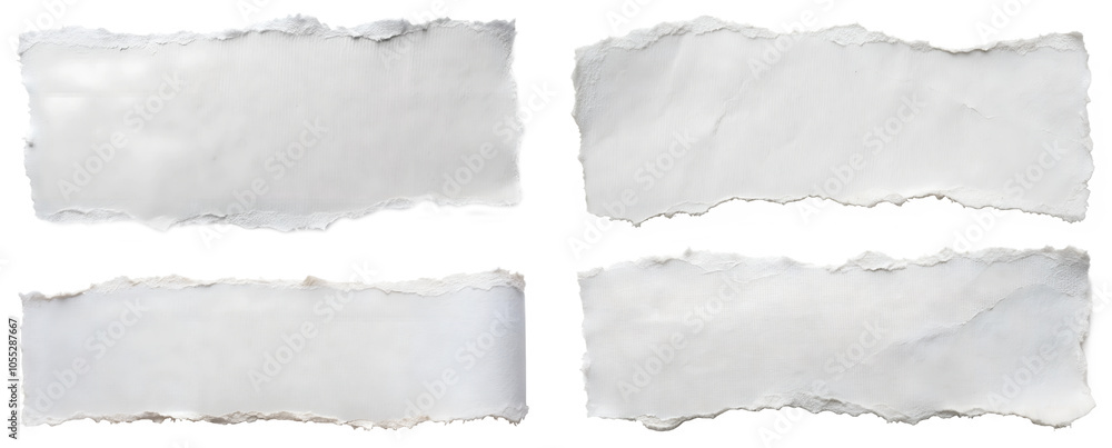 Fototapeta premium A set of white papers on a white background.