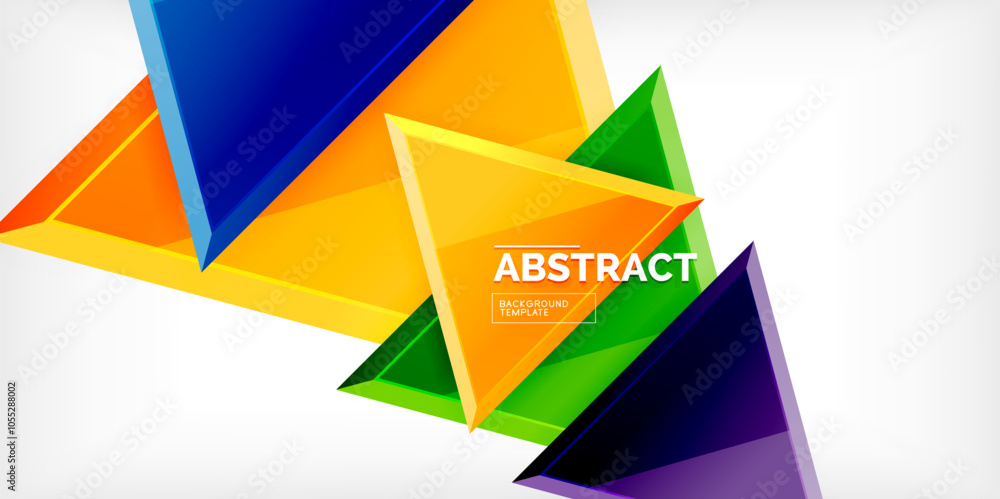 Abstract background - glossy triangles. Vector Illustration For Wallpaper, Banner, Background, Card, Book Illustration, landing page Abstract background - glossy triangles. Vector Illustration For Wallpaper, Banner, Background, Card, Book Illustration, landing page