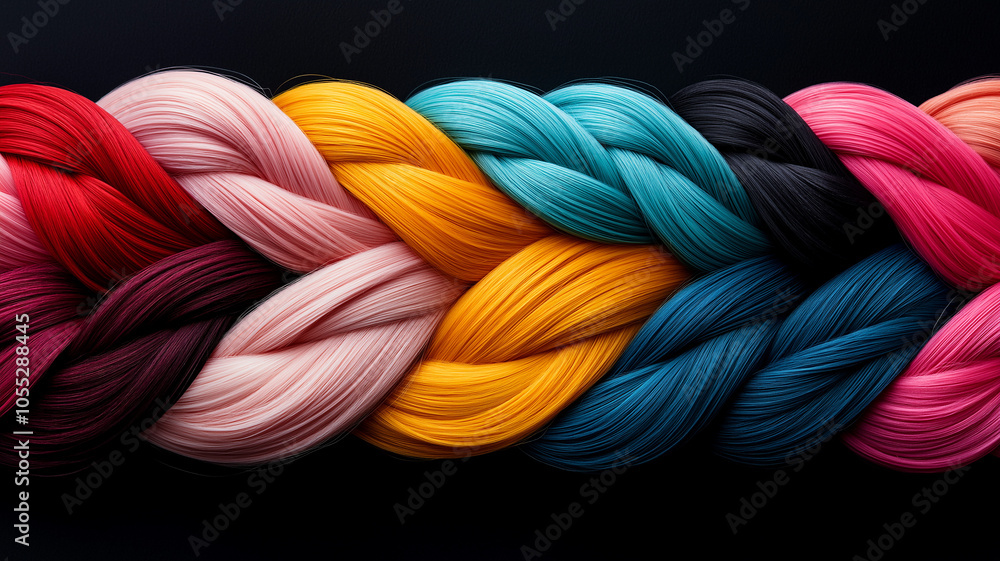 trendy hair salon with colorful hair dye options, reflecting current beauty trends, beautifully composed with space for advertising trendy hair salon with colorful hair dye options, reflecting current beauty trends, beautifully composed with space for advertising