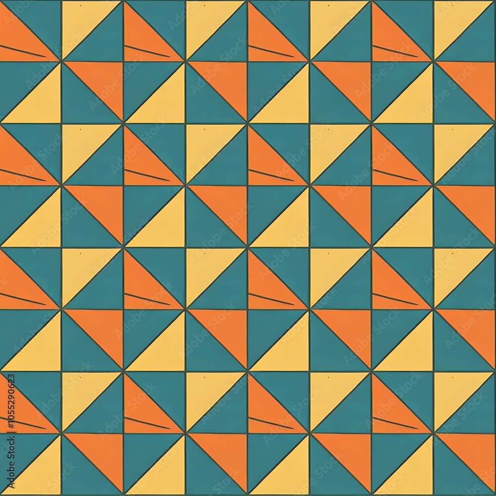 Abstract Geometric Triangular Vector Seamless Pattern Background Abstract Geometric Triangular Vector Seamless Pattern Background