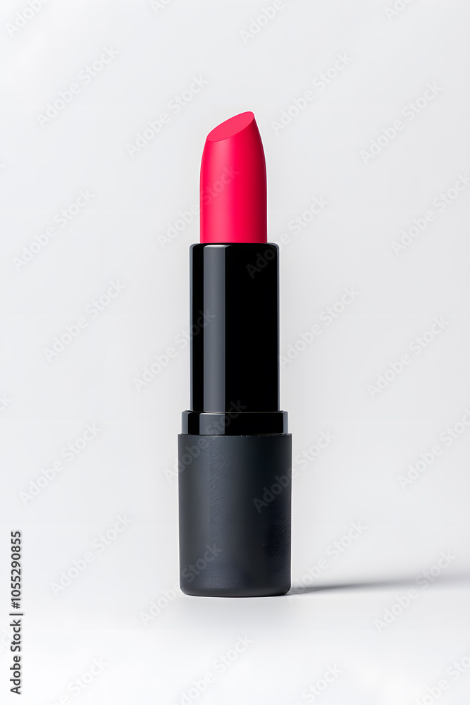 Red Lipstick tube, isolated on white background Red Lipstick tube, isolated on white background