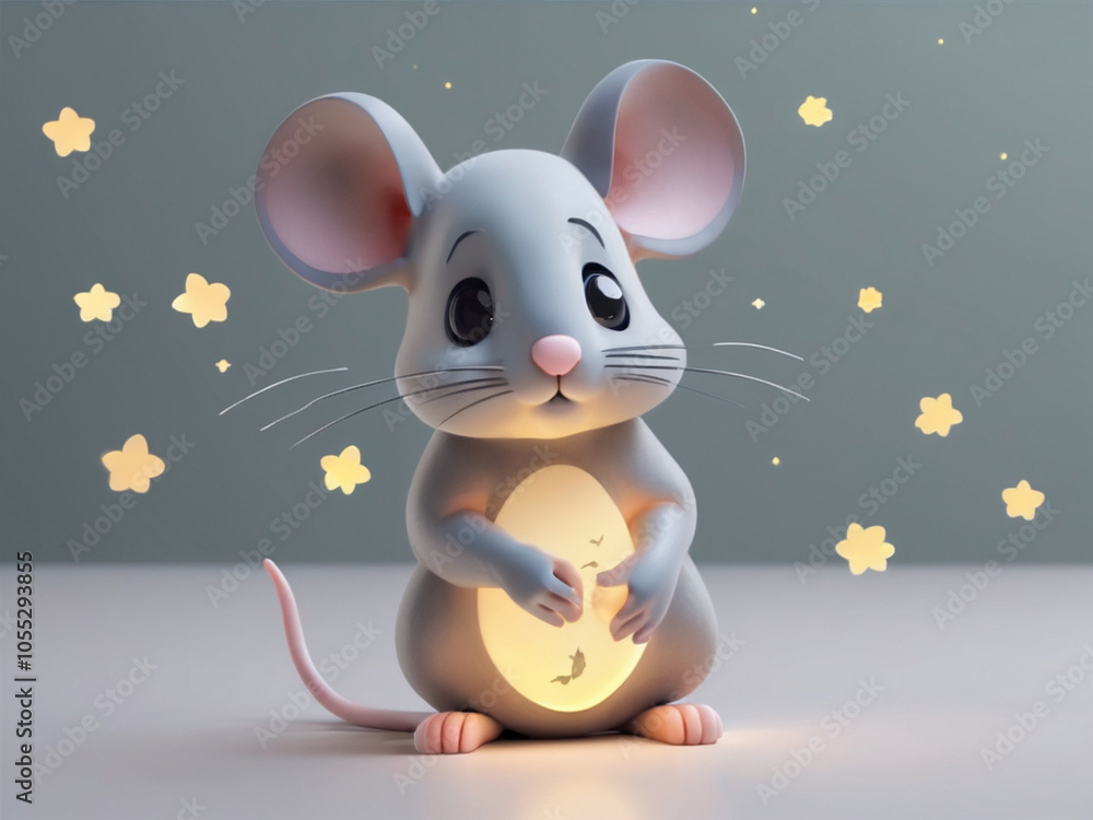cute mouse with cheese cute mouse with cheese