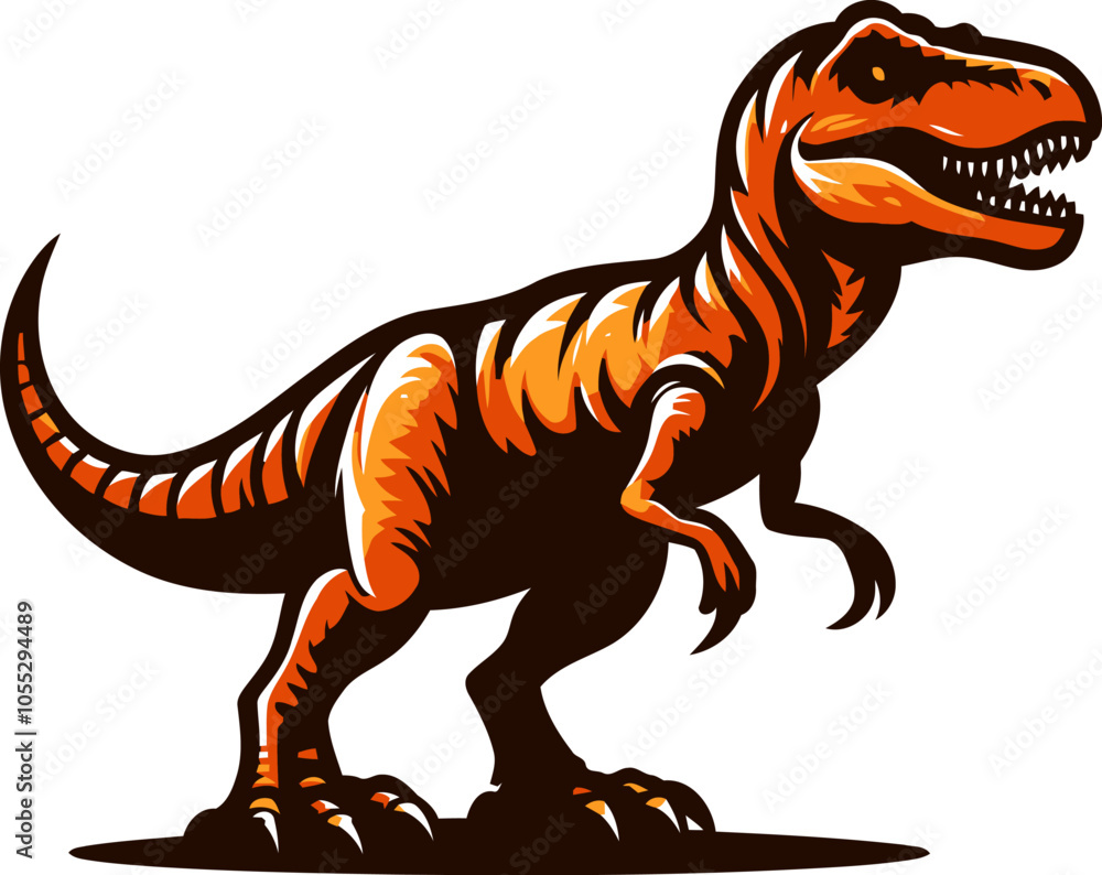 Obraz premium Dinosaur vector and illustration.