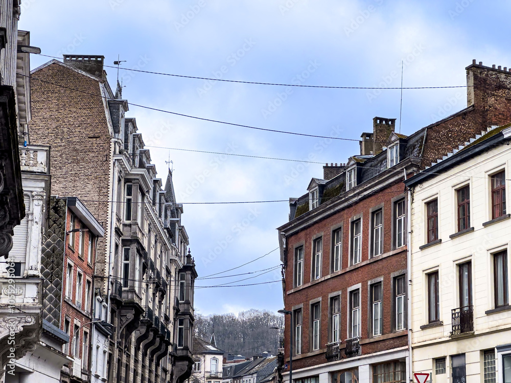 Fototapeta premium Street view of old village Spa in Belgium