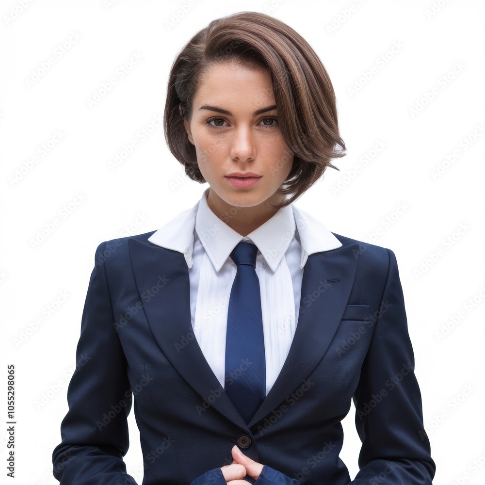 Full body photo of a smiling hispanic female lawyer, isolated on white Full body photo of a smiling hispanic female lawyer, isolated on white
