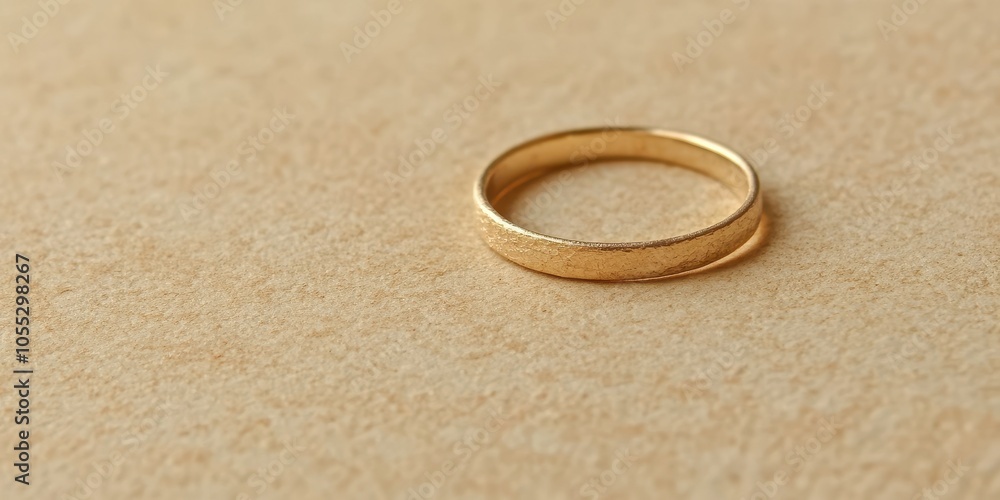 Close-Up of Textured Cardboard Background with Ring Close-Up of Textured Cardboard Background with Ring
