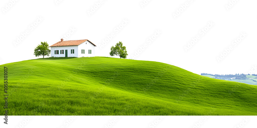 Panoramic green hills background Panoramic green hills background