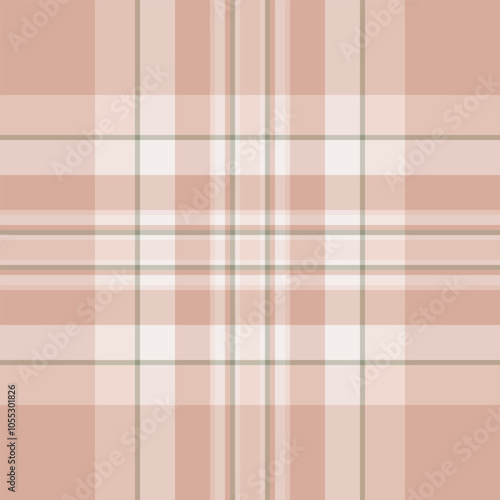 Royalty tartan vector pattern, regular plaid texture textile. Ornamental fabric check seamless background in light and pastel colors.