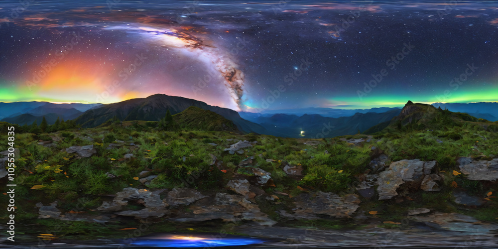 Naklejka premium HDRI Space and Black Holes 37