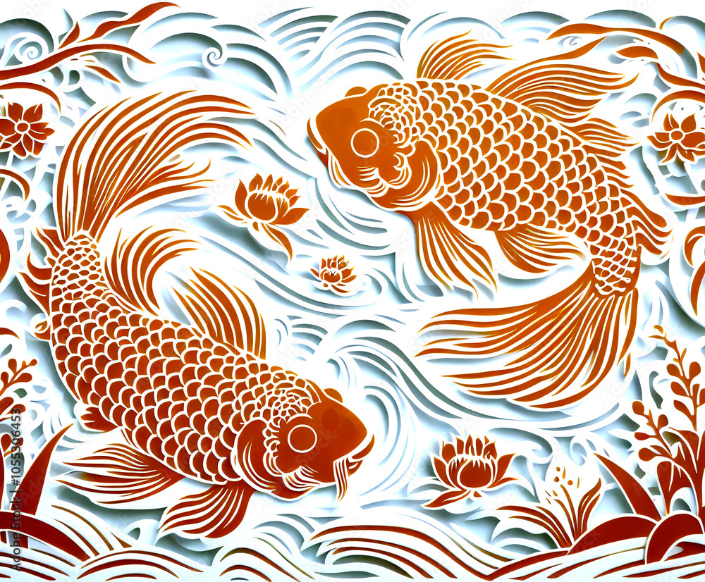 goldfish and flowers goldfish and flowers