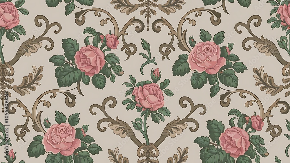 custom made wallpaper toronto digitalVector set collection of romantic floral seamless pattern for decoration damask wallpaper, vintage style