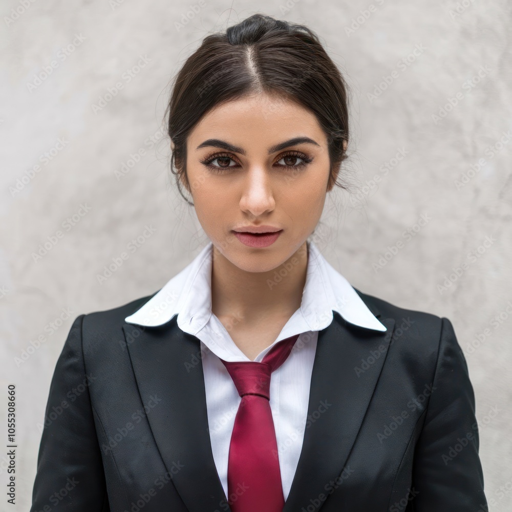 Full body photo of a smiling hispanic female lawyer, isolated on white Full body photo of a smiling hispanic female lawyer, isolated on white