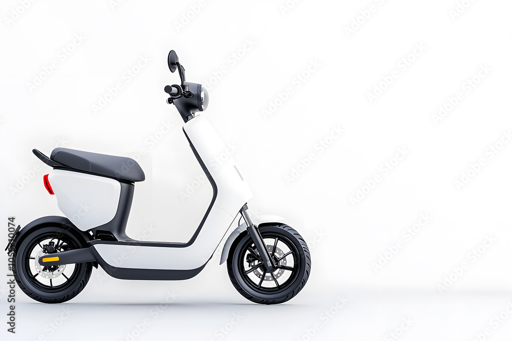 Scooter motorcycle isolated on white background Scooter motorcycle isolated on white background
