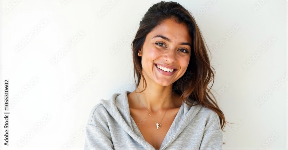 A young Hispanic woman with warm skin tones A young Hispanic woman with warm skin tones