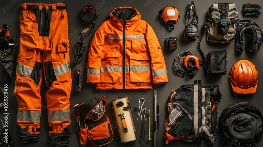 Safety equipment for extreme conditions, including fire-resistant, insulated, and waterproof protective clothing. Safety equipment for extreme conditions, including fire-resistant, insulated, and waterproof protective clothing.