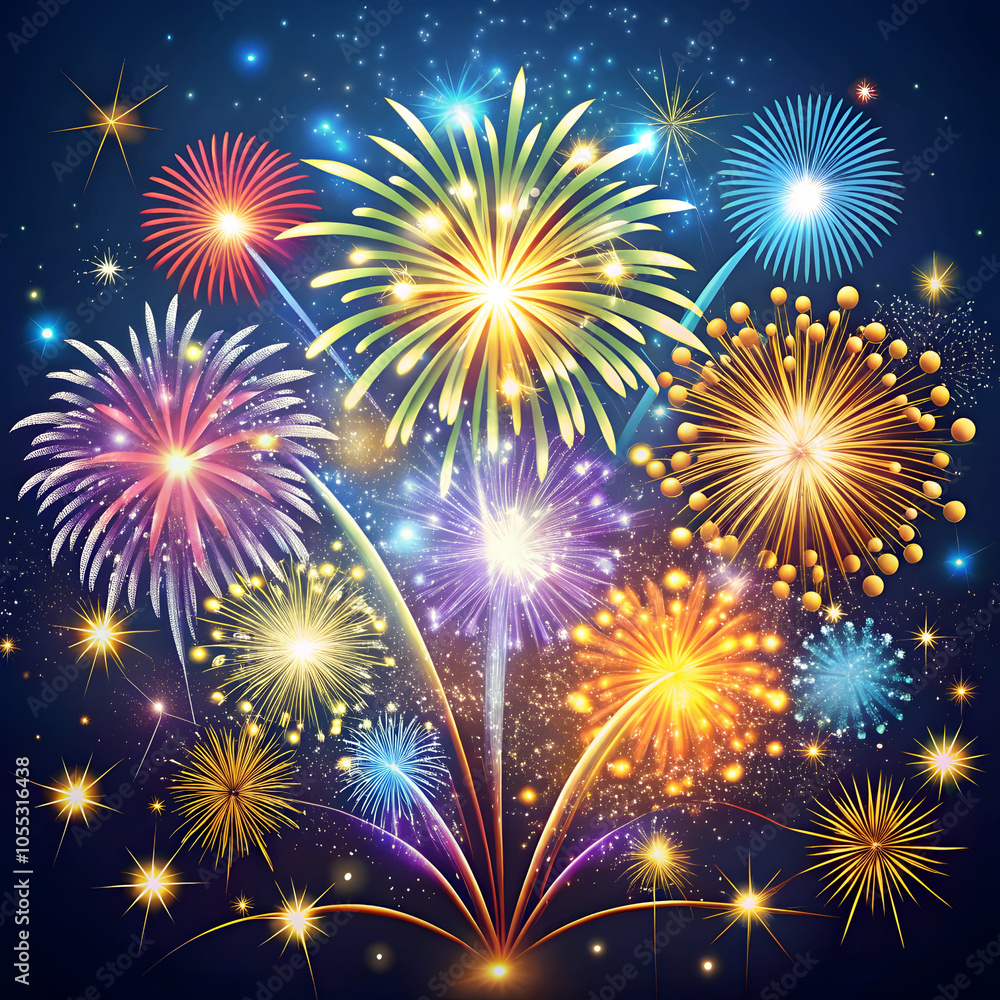 Fototapeta premium Happy New Year 2025 3d render Text Typography Design Element flyer banner design