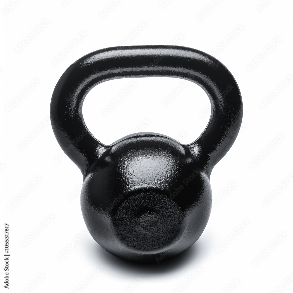 Dumbbell and kettlebell isolated on white background workout concept Dumbbell and kettlebell isolated on white background workout concept