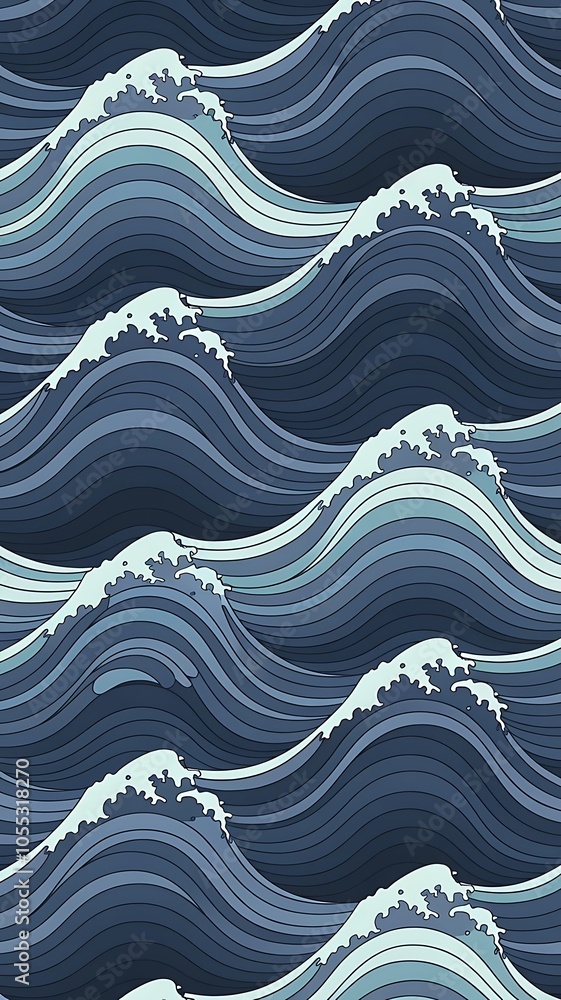 Vector Abstract Seamless Wave Pattern Vector Abstract Seamless Wave Pattern