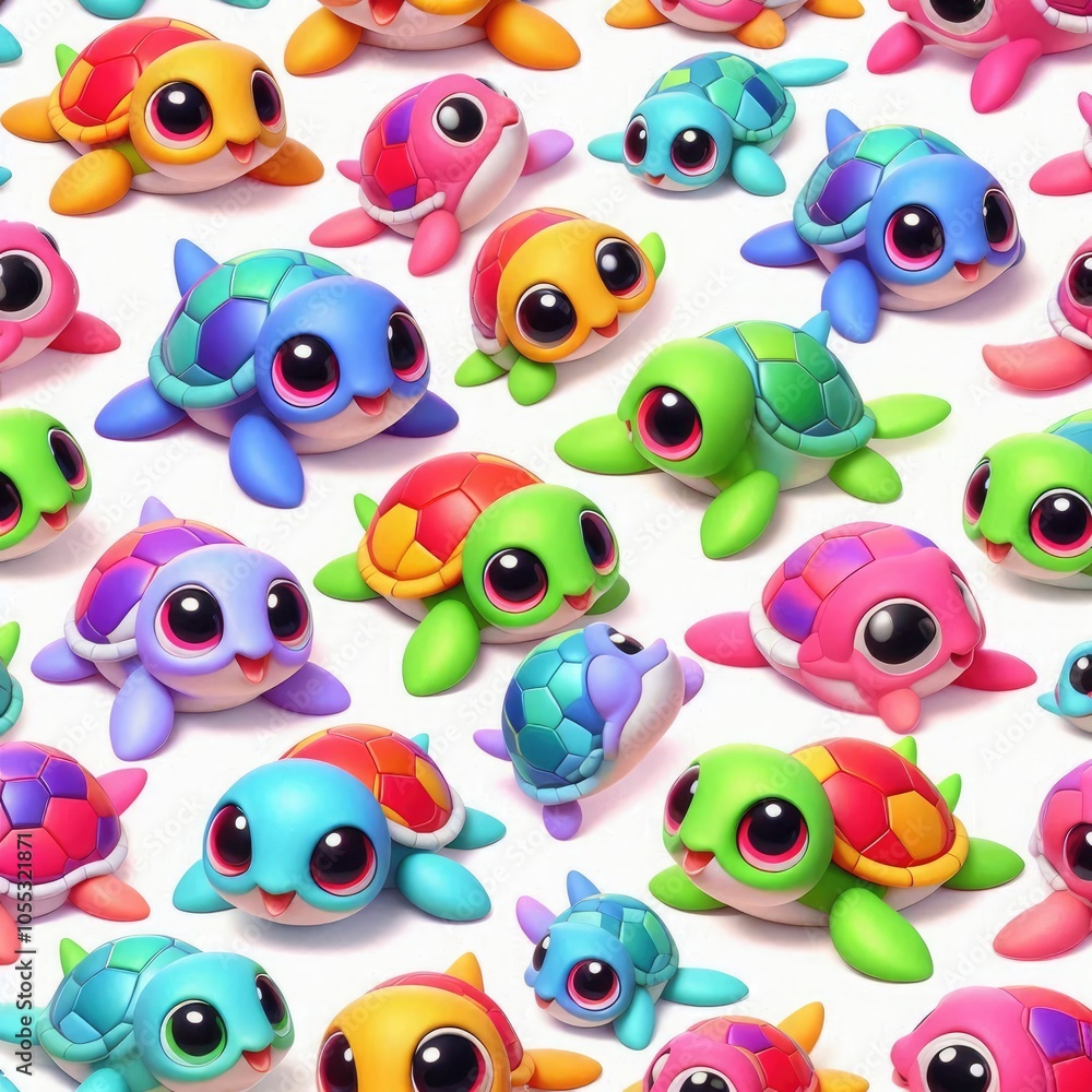 3d turtle pattern set 3d turtle pattern set