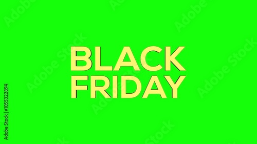 Black Friday golden text animation