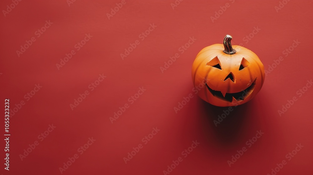 Jack's Pumpkin Lantern on a Red Background - a striking and festive Halloween visual. The red backdrop highlights the iconic lantern, creating a bold and captivating Halloween scene. Jack's Pumpkin Lantern on a Red Background - a striking and festive Halloween visual. The red backdrop highlights the iconic lantern, creating a bold and captivating Halloween scene.