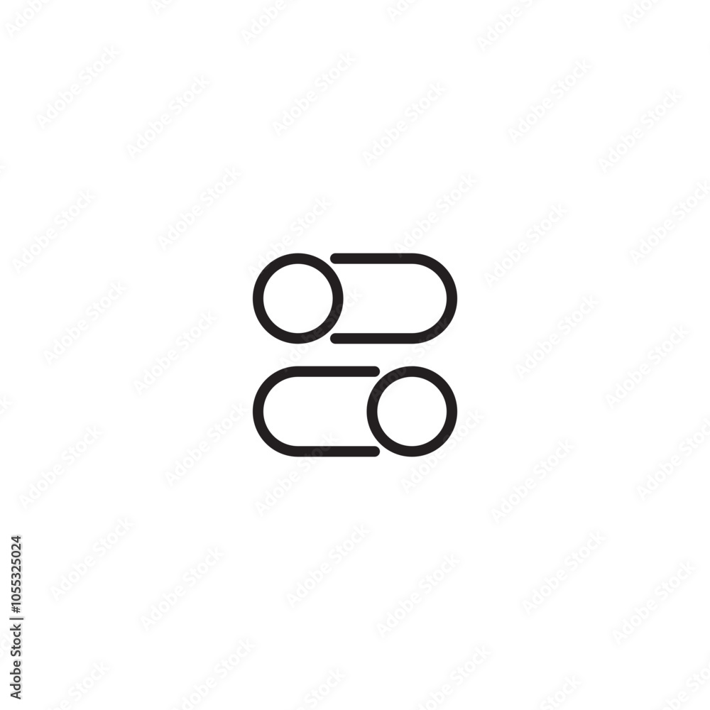 An icon representing on/off, enable/disable, or activate/deactivate. The two switches symbolize the ability to switch between two states. Editable icon. An icon representing on/off, enable/disable, or activate/deactivate. The two switches symbolize the ability to switch between two states. Editable icon.